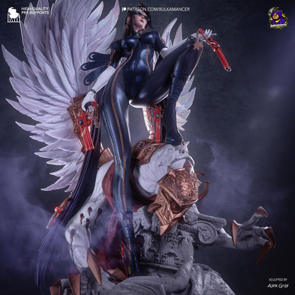 Shadow Sorceress Garage Kit - Bullet Arts Maiden Statue 1:8 Scale - 3D Printed Paranormal Action Hero Resin Figure