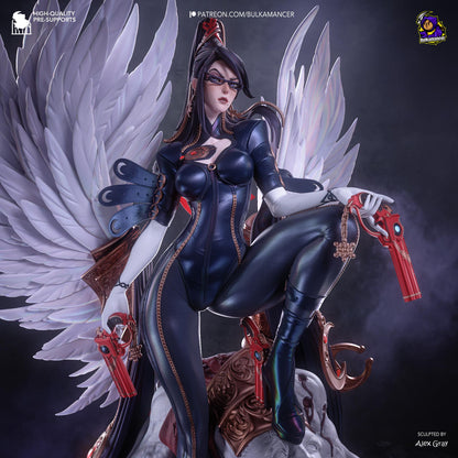 Shadow Sorceress Garage Kit - Bullet Arts Maiden Statue 1:8 Scale - 3D Printed Paranormal Action Hero Resin Figure