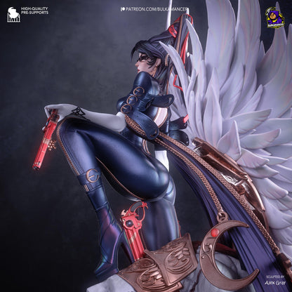 Shadow Sorceress Garage Kit - Bullet Arts Maiden Statue 1:8 Scale - 3D Printed Paranormal Action Hero Resin Figure