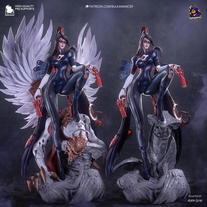 Shadow Sorceress Garage Kit - Bullet Arts Maiden Statue 1:8 Scale - 3D Printed Paranormal Action Hero Resin Figure