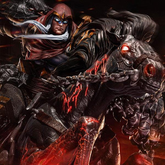 Aspect of War Garage Kit - Demonic Horseman Statue 1:8 Scale - 3D Printed Apocalyptic Harbinger Resin Figure