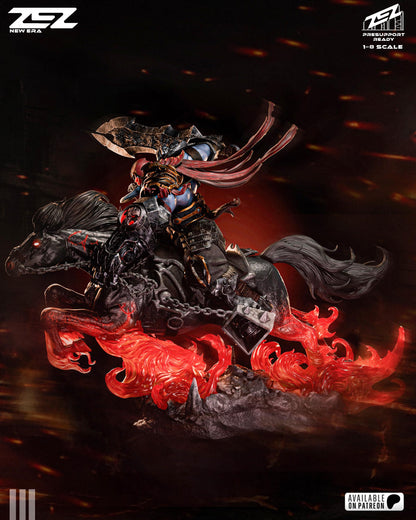 Aspect of War Garage Kit - Demonic Horseman Statue 1:8 Scale - 3D Printed Apocalyptic Harbinger Resin Figure