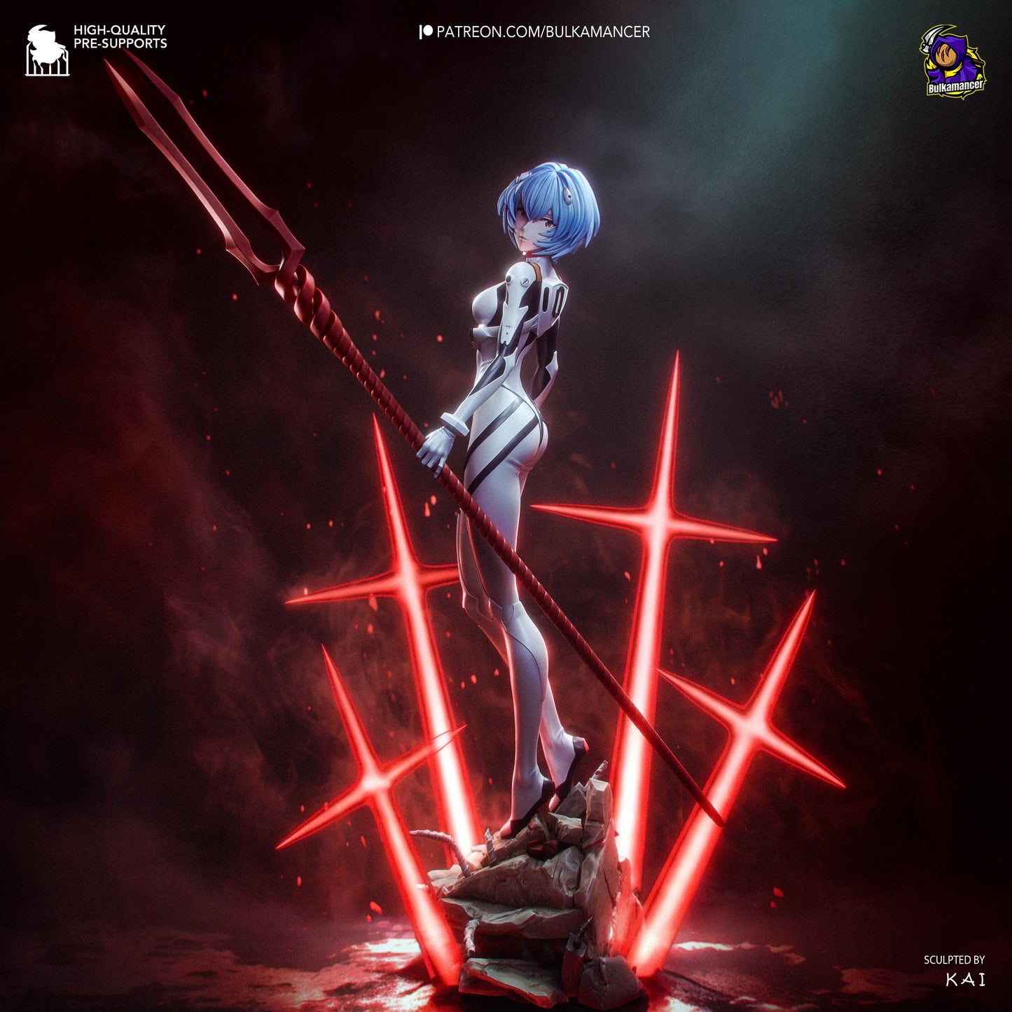 Serene Vorhut Garage Kit - Erste Ätherische Agentin im Maßstab 1:8 - 3D-gedruckte Bulkamancer Harzfigur