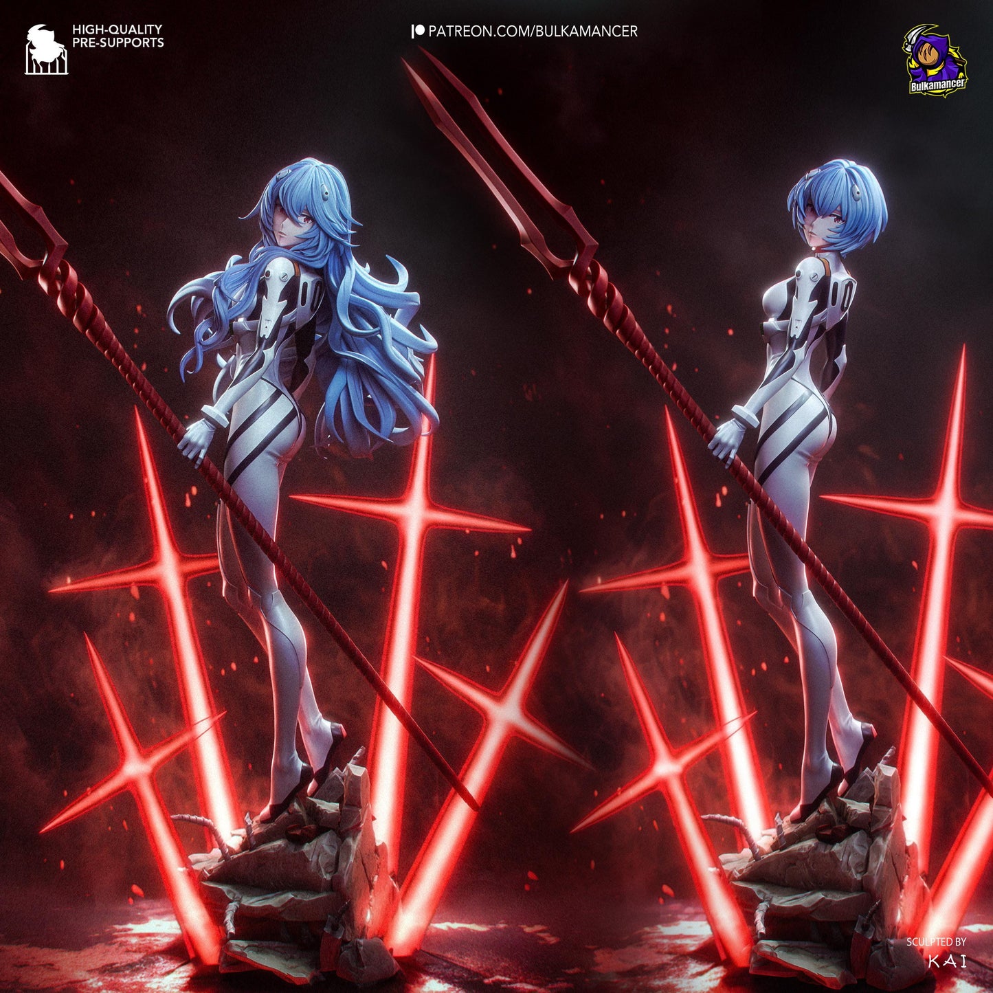 Serene Vorhut Garage Kit - Erste Ätherische Agentin im Maßstab 1:8 - 3D-gedruckte Bulkamancer Harzfigur
