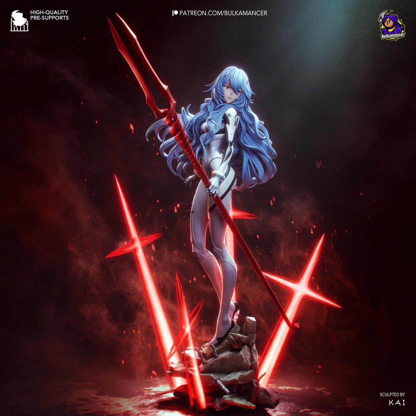 Serene Vorhut Garage Kit - Erste Ätherische Agentin im Maßstab 1:8 - 3D-gedruckte Bulkamancer Harzfigur