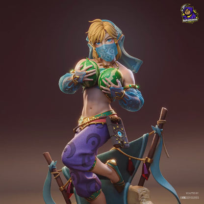 Desert Nomad Garage Kit - Sandstorm Infiltrator Statue 1:8 Scale - 3D Printed Oasis Champion Resin Figure